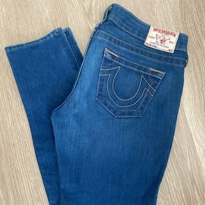 TRUE RELIGION JEANS (27) GWEN WITH ZIPPER DETAIL AT ANKLE